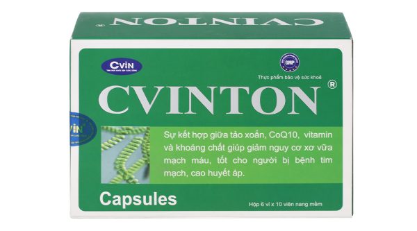 Cvinton giảm nguy cơ xơ vữa, tốt cho người bệnh tim mạch hộp 60 viên