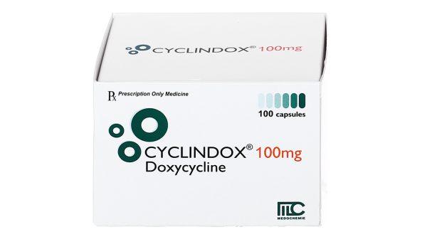 Cyclindox 100mg trị nhiễm khuẩn (10 vỉ x 10 viên)