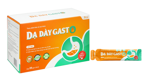 Hỗn dịch Dạ Dày Gasto hỗ trợ giảm acid dịch vị, bảo vệ niêm mạc dạ dày hộp 20 gói x 10ml