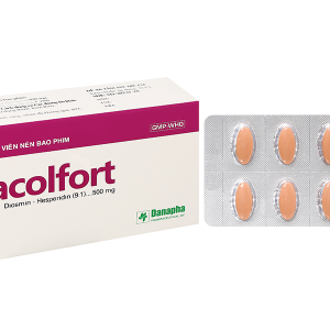 Dacolfort 500mg trị triệu chứng suy tĩnh mạch, mạch bạch huyết (3 vỉ x 10 viên)