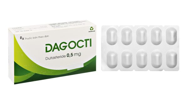 Dagocti 0.5mg trị phì đại tuyến tiền liệt lành tính (3 vỉ x 10 viên)