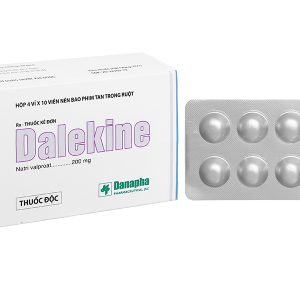 Dalekine 200mg trị động kinh (4 vỉ x 10 viên)