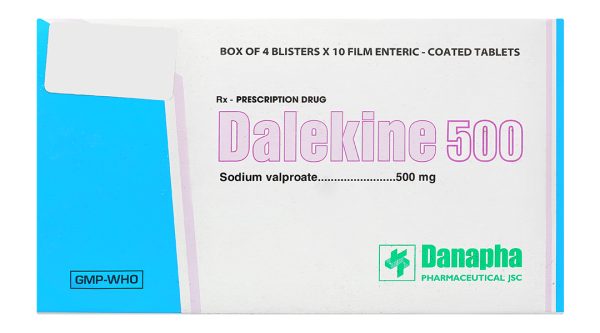 Dalekine 500 trị động kinh (4 vỉ x 10 viên)