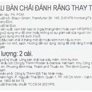 Đầu bàn chải điện Oral-B Vitality D12 Stages Power Cars cho trẻ em hộp 2 cái