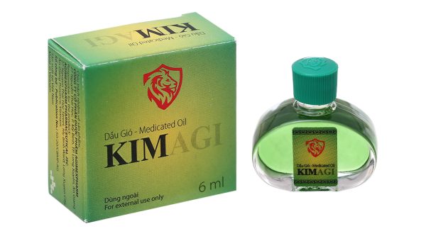 Dầu gió Kim Agi giữ ấm, dịu vết ngứa chai 6ml