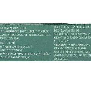 Dầu gió xanh Con Ó chai 12ml