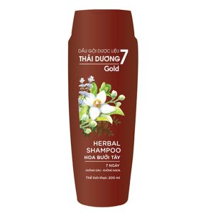 Dầu gội dược liệu Thái Dương 7 Gold sạch gàu, mềm mượt chai 200ml