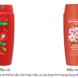 Dầu gội dược liệu Thái Dương 3 Gold hương hoa đào sạch gàu, mềm mượt chai 200ml