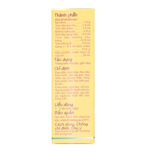 Dầu gừng Thái Dương chai 24ml