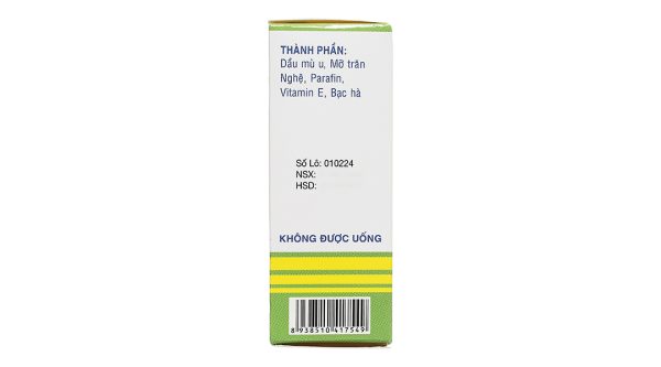 Dầu mù u Bidopharma dưỡng da, làm dịu da, làm mát vết bỏng chai 10ml