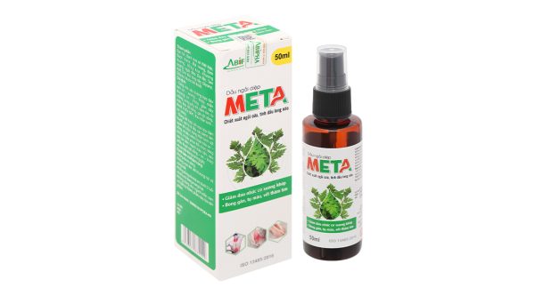 Dầu ngải diệp Meta giảm đau nhức cơ xương khớp chai 50ml