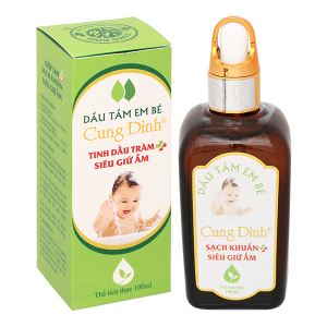 Dầu tắm em bé Cung Đình làm sạch, giữ ấm cơ thể chai 100ml