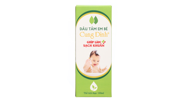 Dầu tắm em bé Cung Đình làm sạch, giữ ấm cơ thể chai 100ml