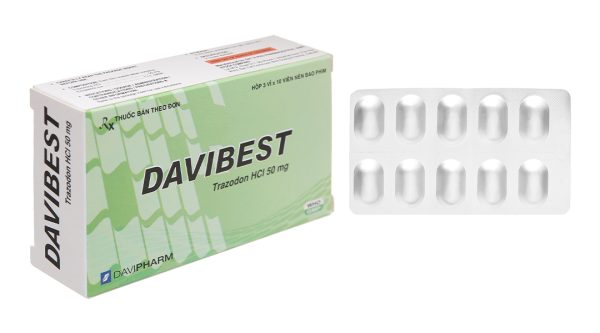 Davibest 50mg trị trầm cảm (3 vỉ x 10 viên)