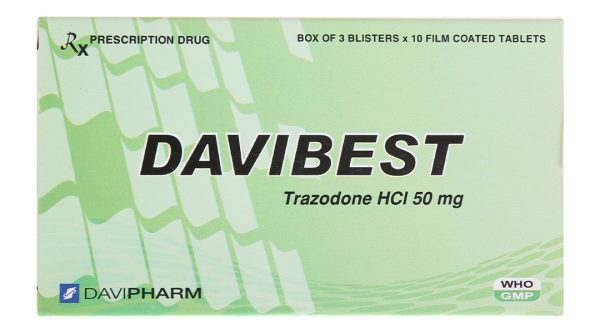 Davibest 50mg trị trầm cảm (3 vỉ x 10 viên)