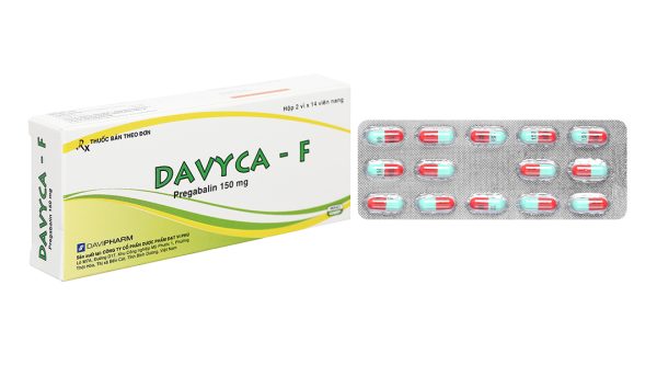 Davyca-F 150mg trị rối loạn lo âu lan tỏa (2 vỉ x 14 viên)