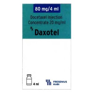 Dung dịch tiêm Daxotel 80mg/4ml phối hợp điều trị ung thư vú, phổi lọ 4ml