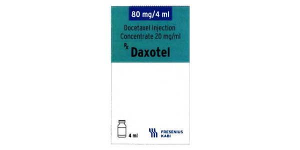 Dung dịch tiêm Daxotel 80mg/4ml phối hợp điều trị ung thư vú, phổi lọ 4ml