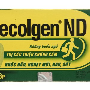 Decolgen ND trị triệu chứng cảm thông thường, viêm mũi dị ứng (25 vỉ x 4 viên)