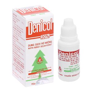 Dung dịch rơ miệng Denicol 20% trị tưa lưỡi, lở miệng, sưng lợi chai 15ml