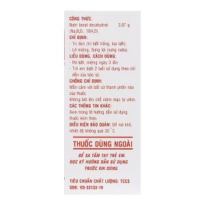 Dung dịch rơ miệng Denicol 20% trị tưa lưỡi, lở miệng, sưng lợi chai 15ml