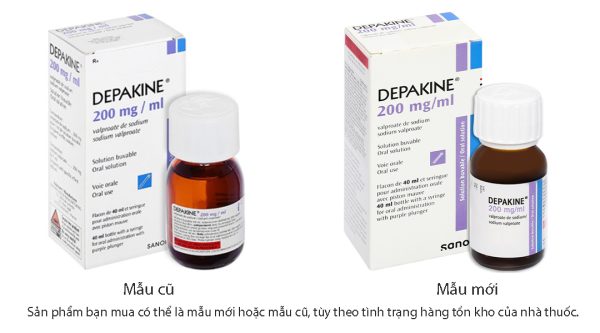 Dung dịch uống Depakine 200mg/ml điều trị các thể động kinh khác nhau chai 40ml