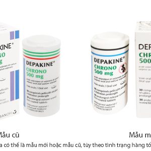 Depakine Chrono 500mg trị các thể động kinh, dự phòng hưng cảm lọ 30 viên