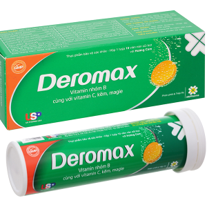 Viên sủi Deromax hỗ trợ tăng cường sức khỏe tuýp 10 viên