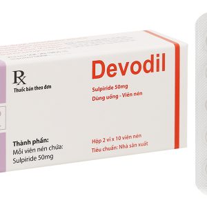 Devodil 50mg trị rối loạn hành vi, triệu chứng lo âu (2 vỉ x 10 viên)