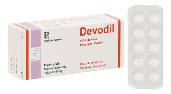 Devodil 50mg trị rối loạn hành vi, triệu chứng lo âu (2 vỉ x 10 viên)