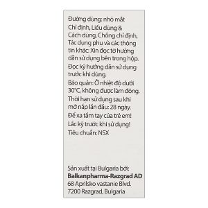 Hỗn dịch nhỏ mắt Dex-Tobrin trị các nhiễm khuẩn ở mắt chai 5ml