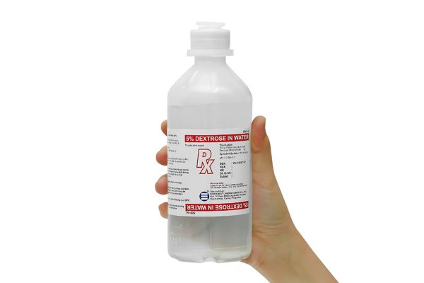 Dịch truyền 5% Dextrose In Water bổ sung nước và năng lượng chai 500ml