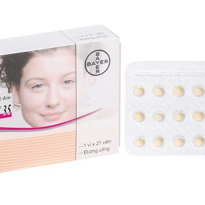 Diane 35 trị mụn trứng cá mức độ vừa đến nặng, tránh thai hằng ngày (1 vỉ x 21 viên)