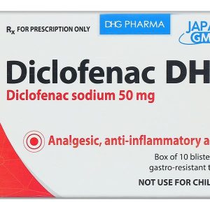 Diclofenac DHG 50mg điều trị viêm xương khớp (10 vỉ x 10 viên)