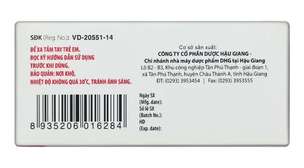 Diclofenac DHG 50mg điều trị viêm xương khớp (10 vỉ x 10 viên)