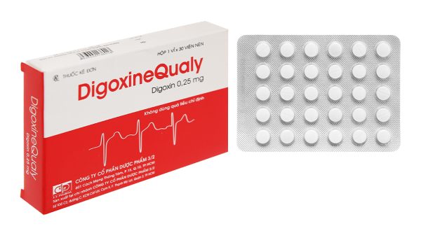 DigoxineQualy 0.25mg trị suy tim (1 vỉ x 30 viên)