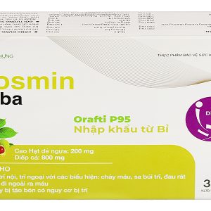 Diosmin Chiba giảm táo bón, hỗ trợ giảm trĩ hộp 30 viên