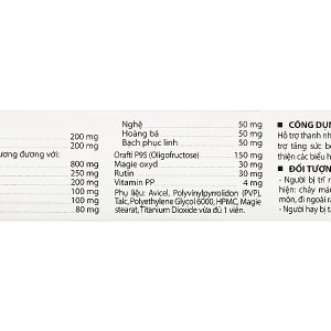 Diosmin Chiba giảm táo bón, hỗ trợ giảm trĩ hộp 30 viên