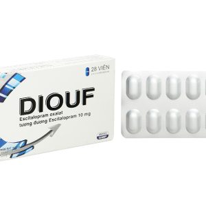 Diouf 10mg trị trầm cảm nặng, rối loạn hoảng loạn (2 vỉ x 14 viên)