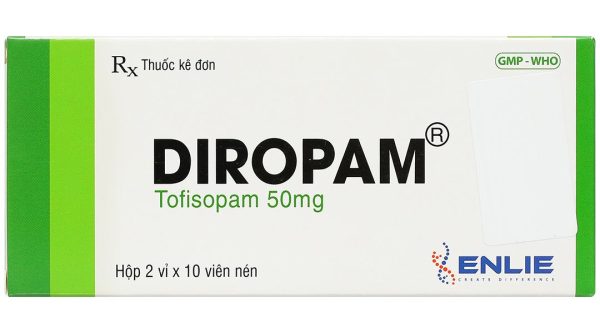 Diropam 50mg điều trị các bệnh tâm thần (2 vỉ x 10 viên)