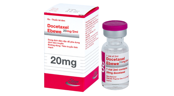 Dung dịch tiêm Docetaxel Ebewe 20mg/2ml điều trị ung thư vú chai 2ml