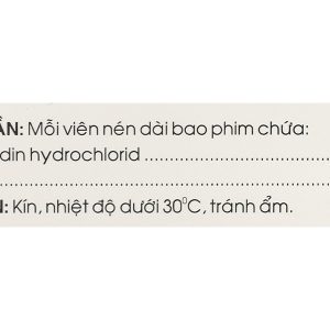 Dofexo 60mg trị viêm mũi dị ứng, mày đay (2 vỉ x 10 viên)