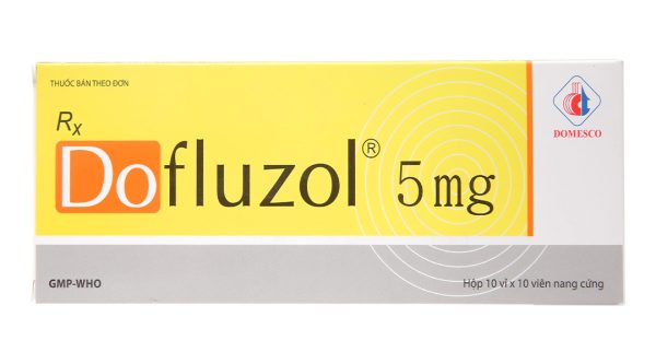 Dofluzol 5mg trị chóng mặt, đau nửa đầu (10 vỉ x 10 viên)