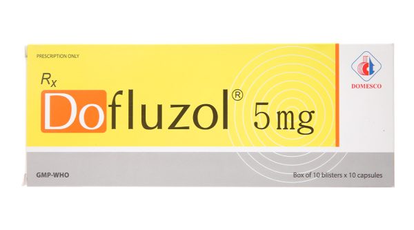 Dofluzol 5mg trị chóng mặt, đau nửa đầu (10 vỉ x 10 viên)