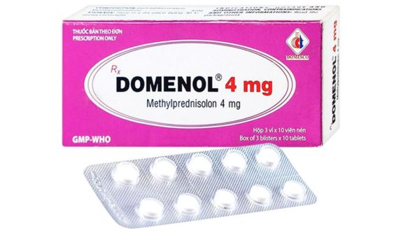 Domenol 4mg kháng viêm, điều trị viêm khớp dạng thấp, lupus ban đỏ (3 vỉ x 10 viên)