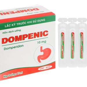 Hỗn dịch uống Dompenic 10mg trị triệu chứng nôn và buồn nôn (20 ống x 10ml)