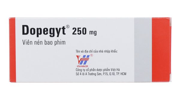 Dopegyt 250mg trị tăng huyết áp (10 vỉ x 10 viên)