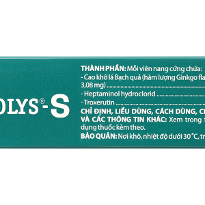 Dopolys-S trị triệu chứng liên quan suy tĩnh mạch, trĩ cấp (3 vỉ x 10 viên)
