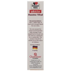 Doppelherz Aktiv Haemo Vital bổ sung sắt hộp 30 viên