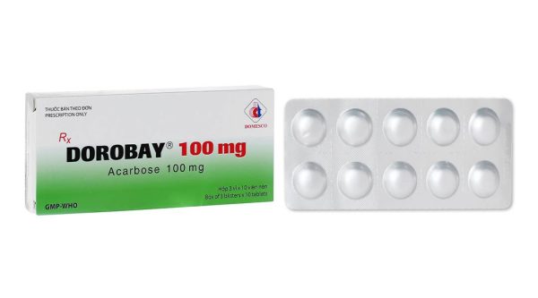 Dorobay 100mg trị đái tháo đường tuýp 2 (3 vỉ x 10 viên)